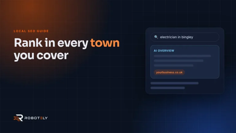 Service area pages: how trades rank in every town they cover – cover image