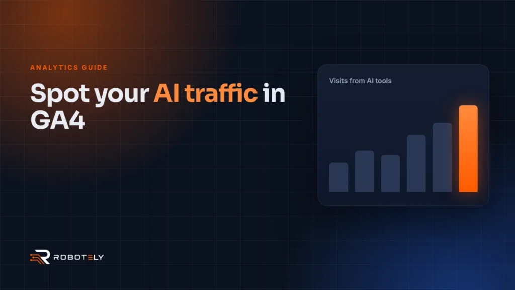 How to see traffic from ChatGPT and AI tools in GA4 (2026) – cover image