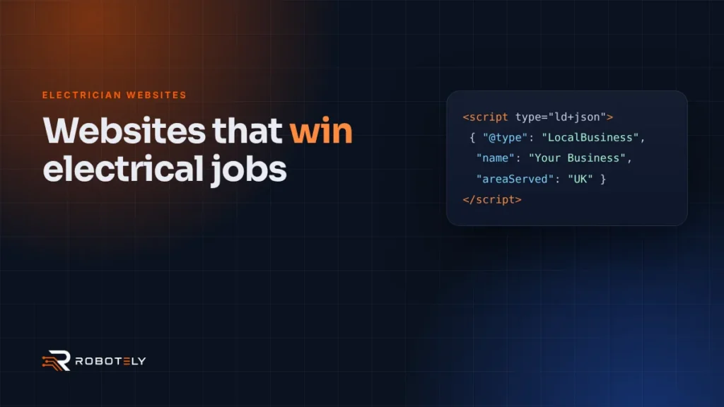 Web design for electricians: what your site needs to win jobs – cover image
