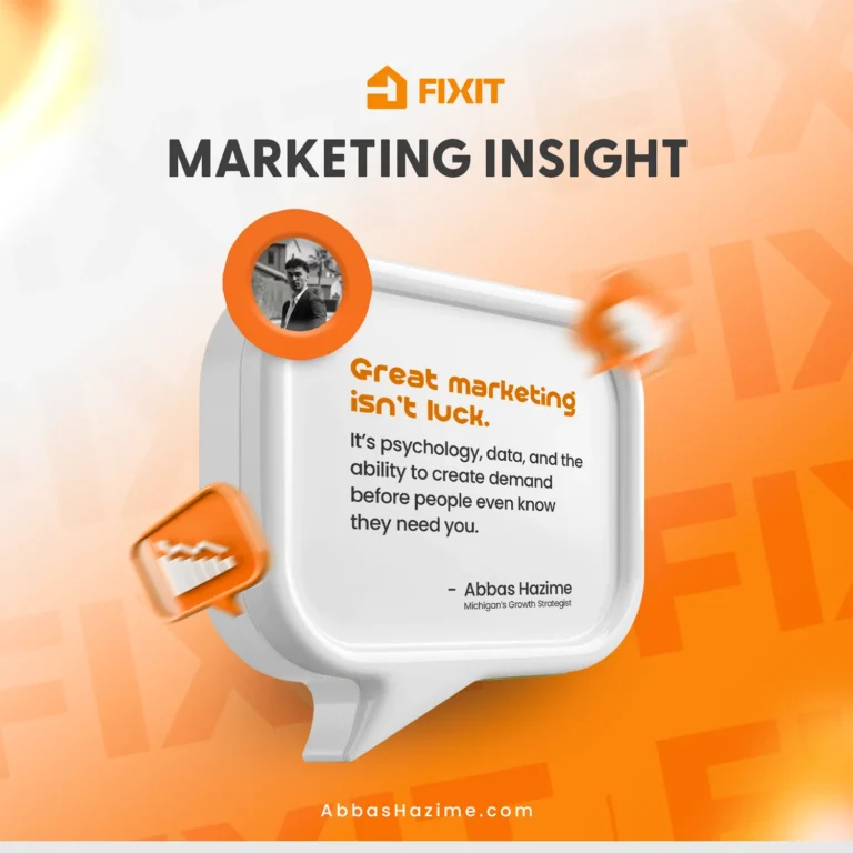 Social media post design for Fixit by Robotely