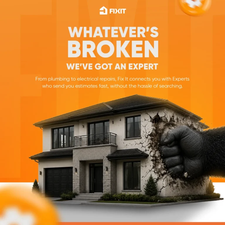Social media post design for Fixit by Robotely