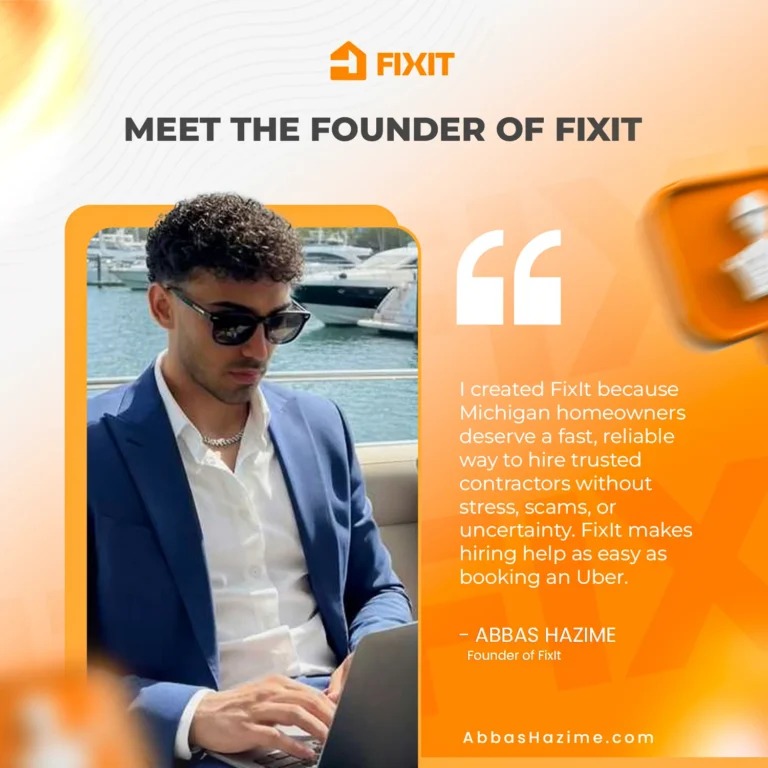 Social media post design for Fixit by Robotely
