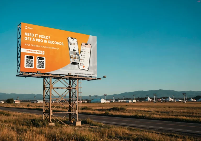 Billboard design for Fixit by Robotely