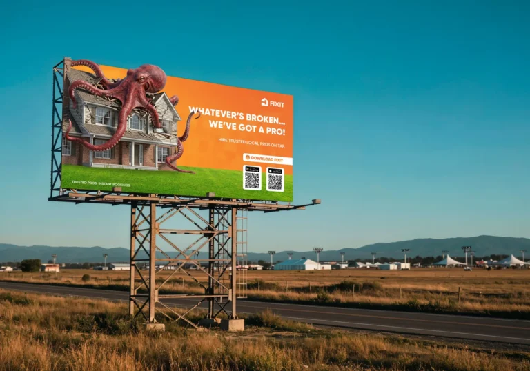 Billboard design for Fixit by Robotely
