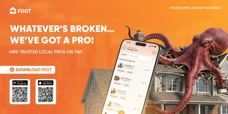 Social media post design for Fixit by Robotely