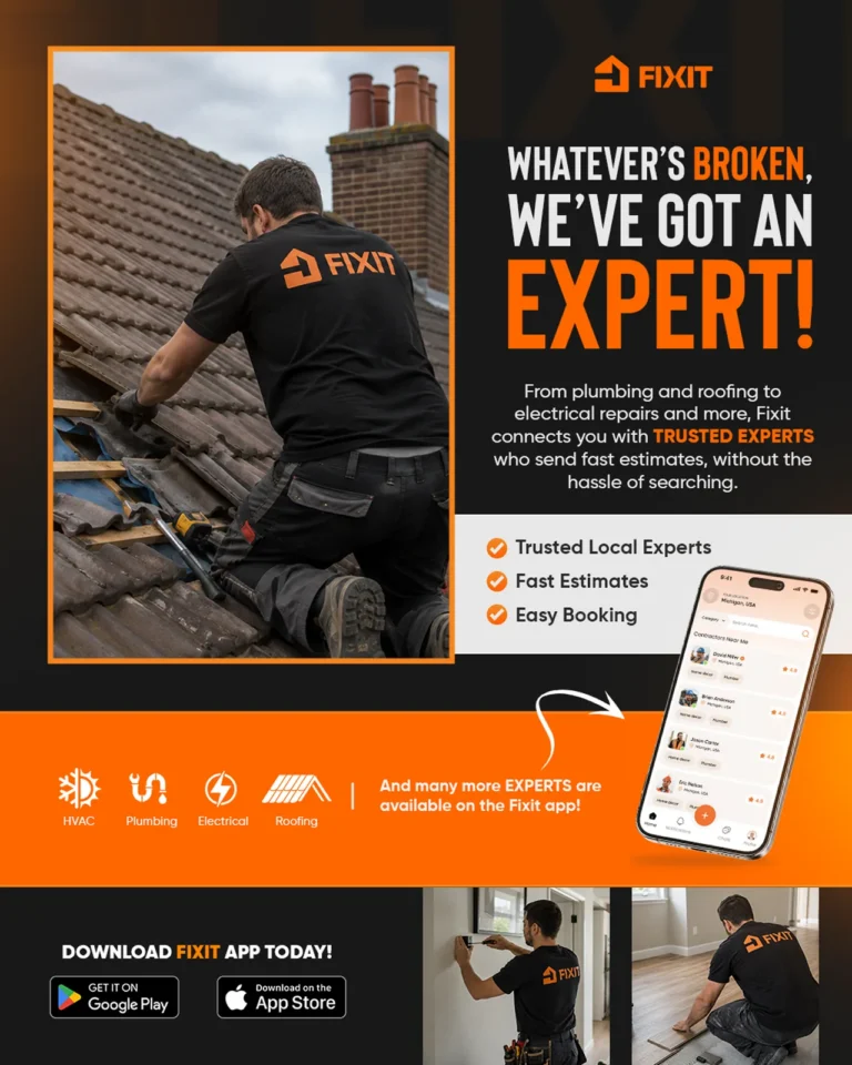 Social media post design for Fixit by Robotely
