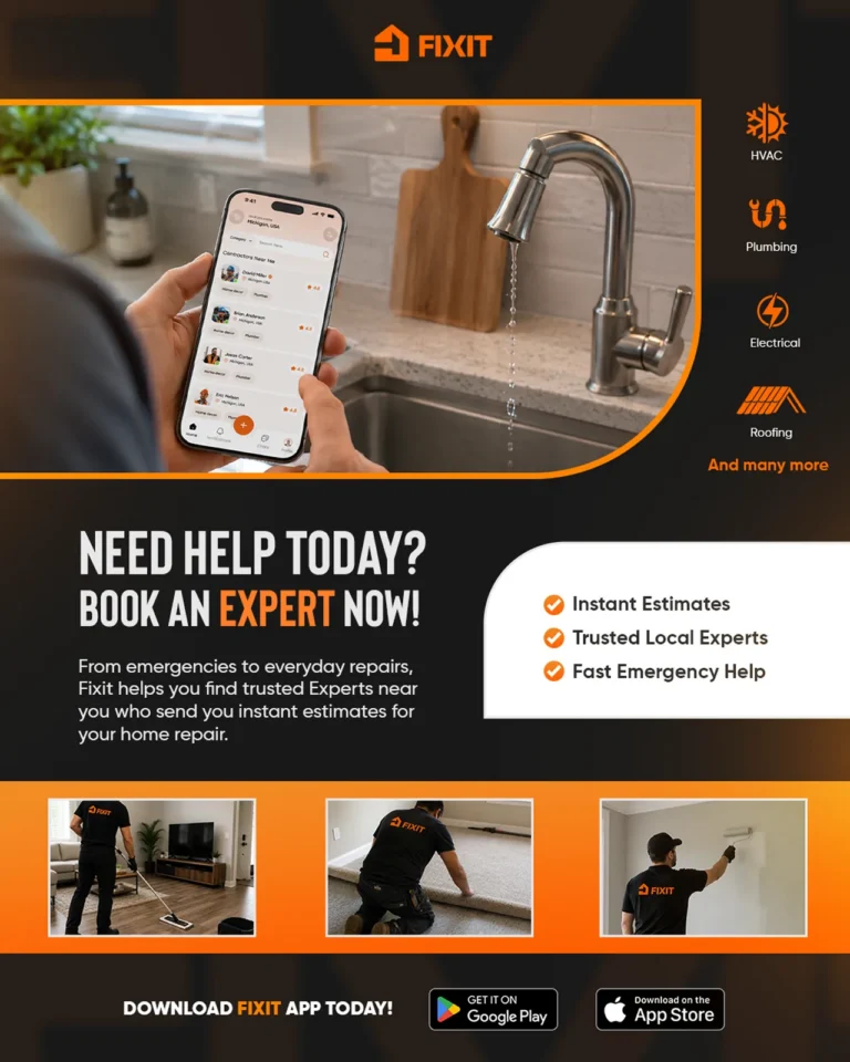 Social media post design for Fixit by Robotely