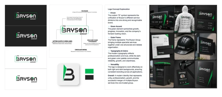 Logo and brand concept for Bryson by Robotely