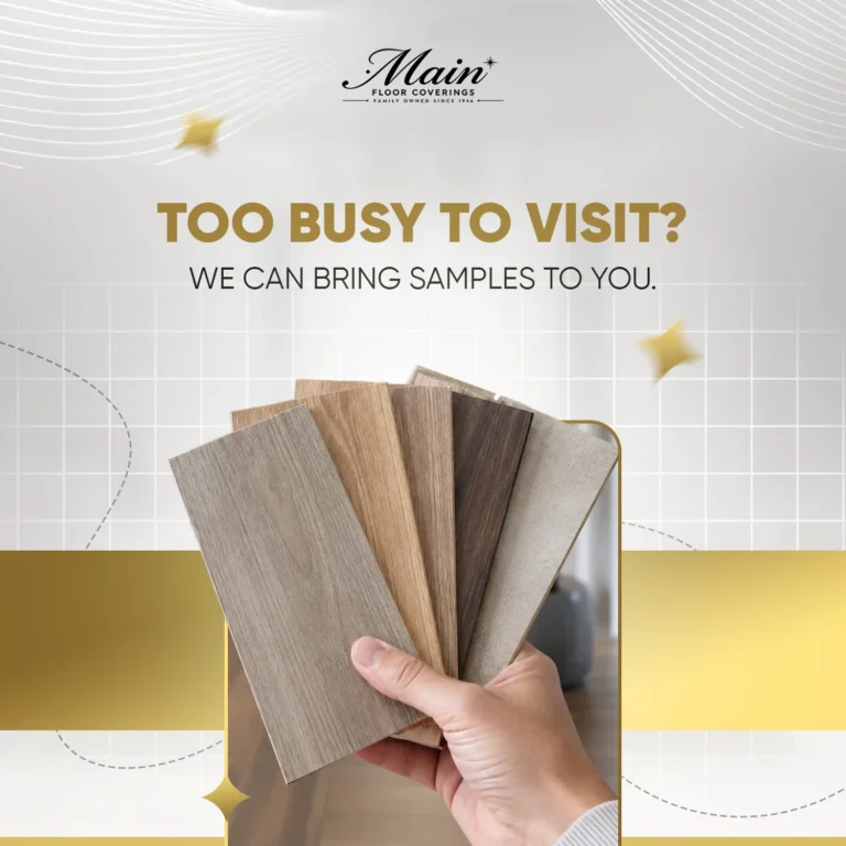 Social media post design for Main Floor Coverings by Robotely