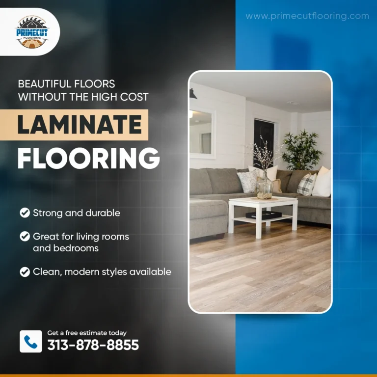 Social media post design for PrimeCut Flooring by Robotely