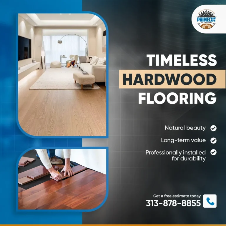 Social media post design for PrimeCut Flooring by Robotely